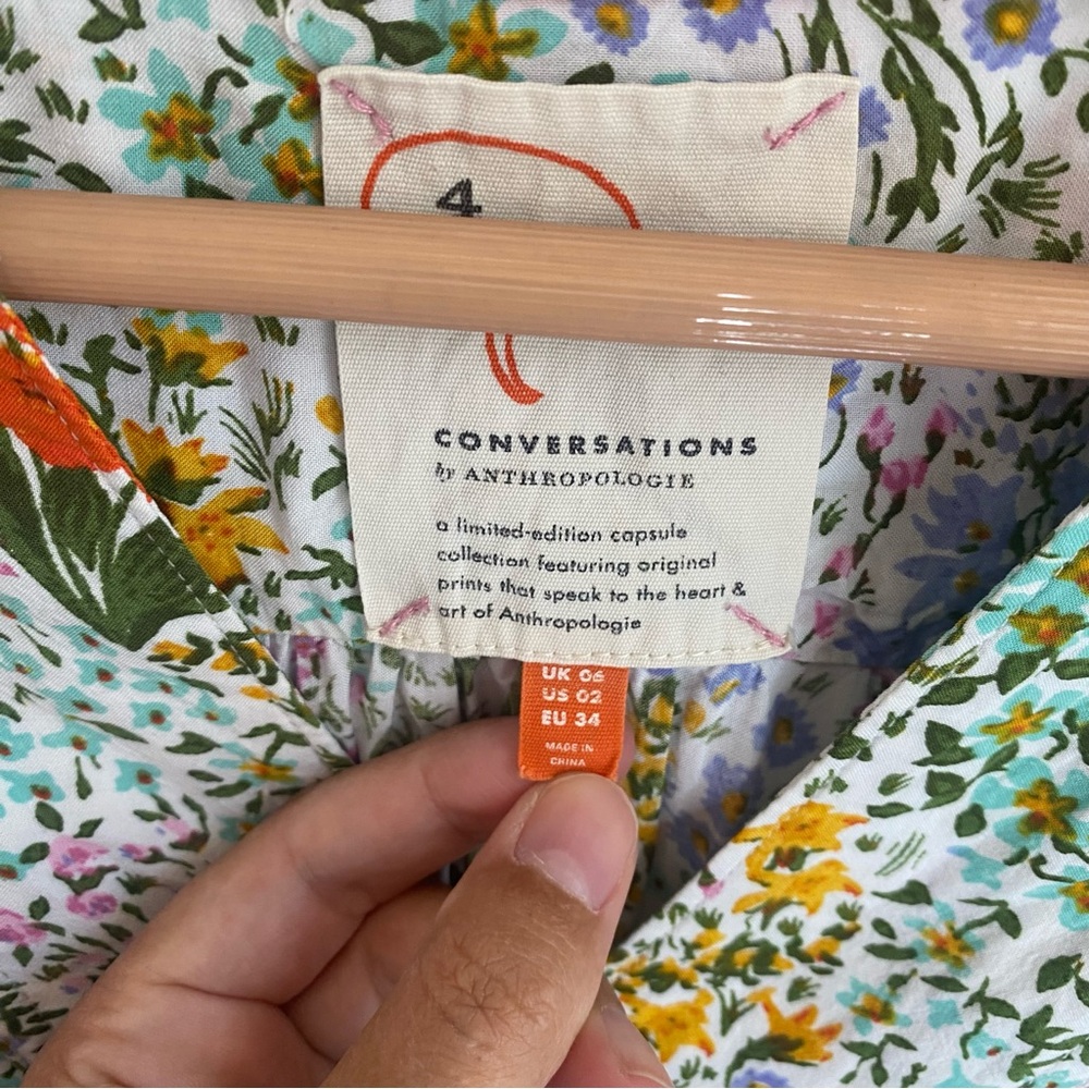 4 of 52 conversations by Anthropologie Floral Blouse - Picture 9 of 9